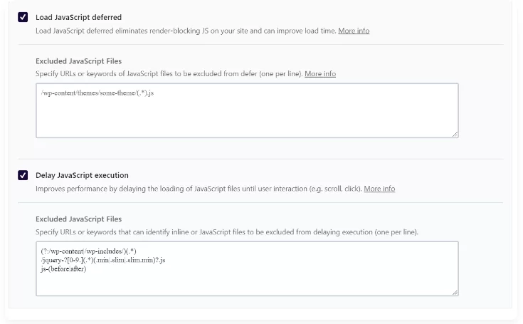 Load JS Deferred and Delay JS execution features Load JS Deferred and Delay JS execution features
