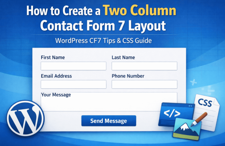 Two Column Contact Form 7 Layout – Responsive CSS Example for WordPress Contact Forms