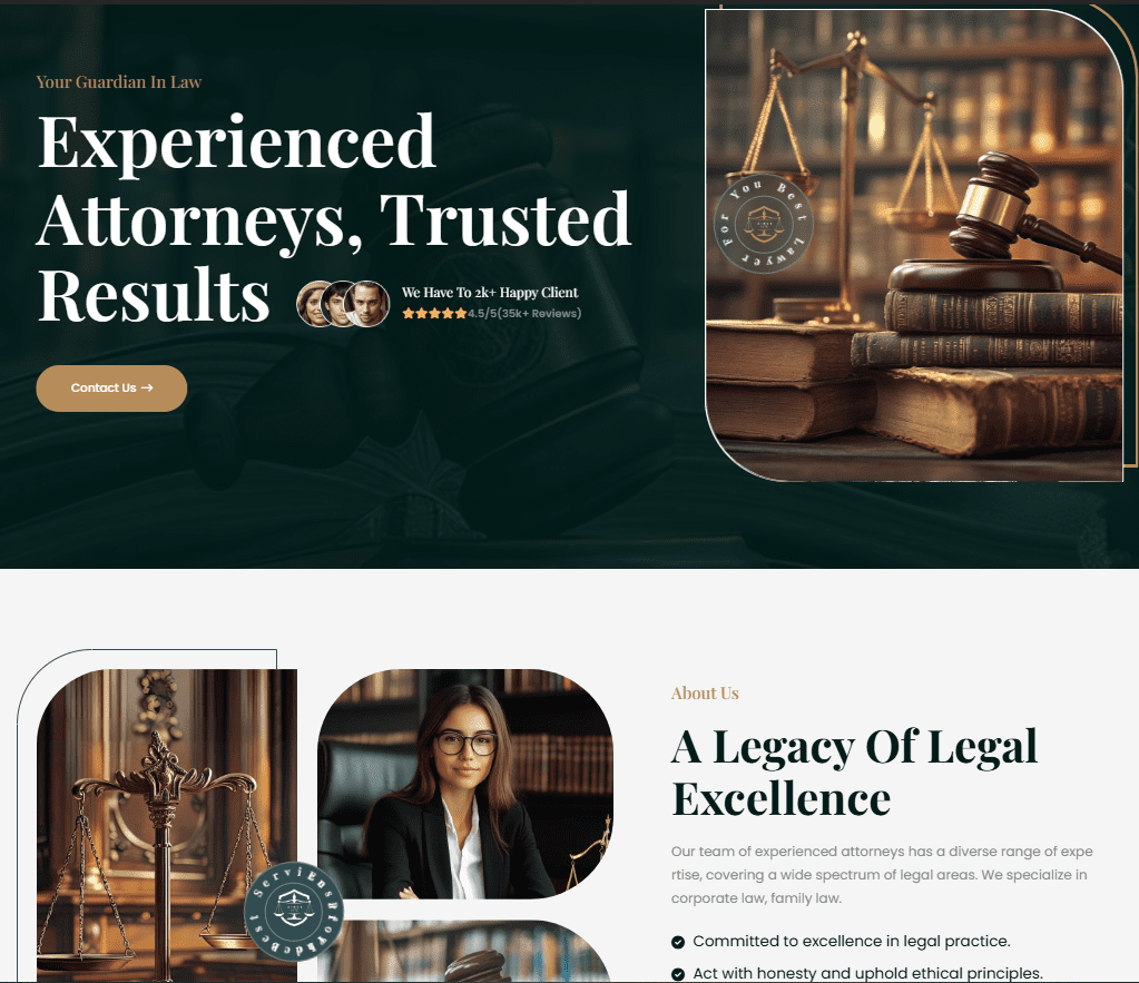 Law firm Website theme 