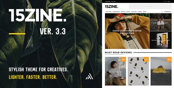 15Zine WordPress theme