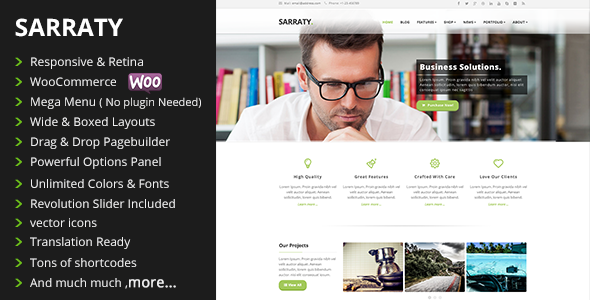 Sarraty WordPress theme