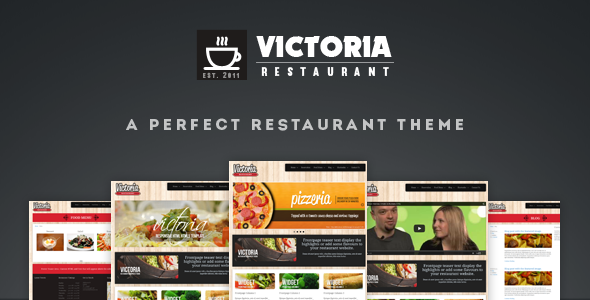 Victoria Premium Restaurant WordPress Theme WordPress theme