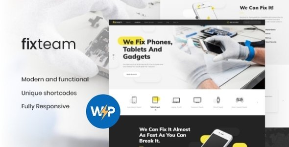FixTeam WordPress theme