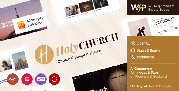 Holy Church WordPress theme