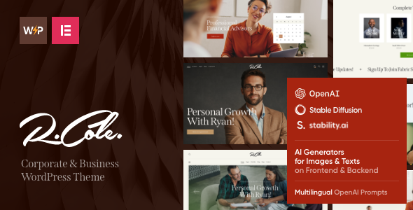 R.Cole WordPress theme
