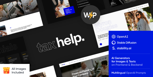 Tax Help WordPress theme