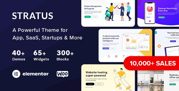 App, SaaS & Software Startup Tech Theme WordPress theme
