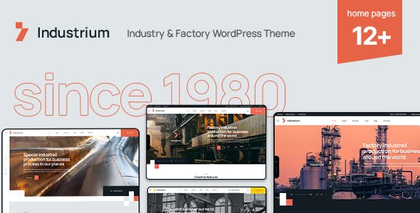 Industrium WordPress theme