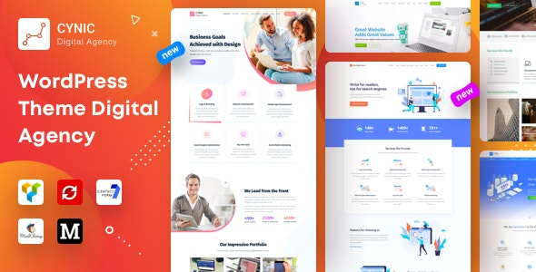 Cynic Digital Agency WordPress Theme WordPress theme