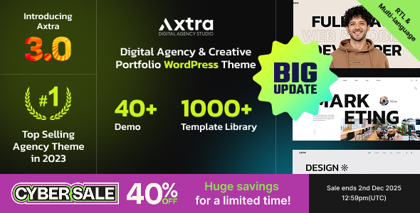 Axtra WordPress theme