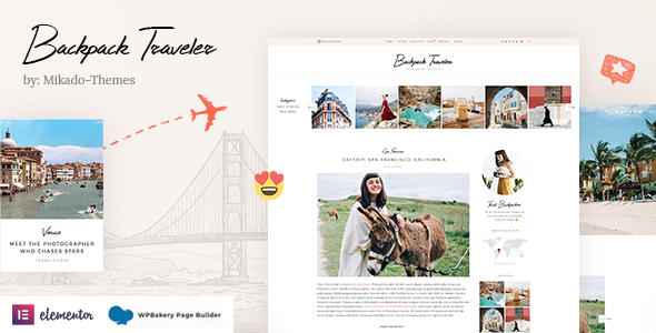Backpack Traveler WordPress theme