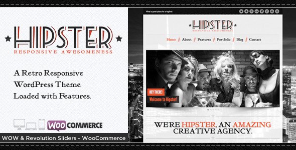 Hipster WordPress theme