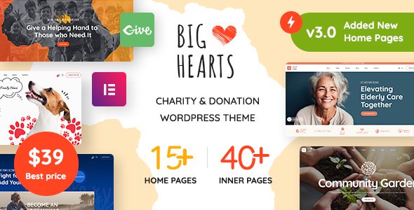 BigHearts WordPress theme