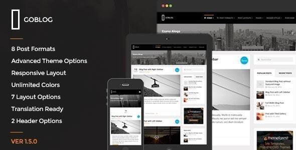 GoBlog WordPress theme