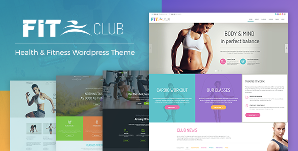 Fitness Club WordPress theme