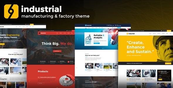 Industrial WordPress theme