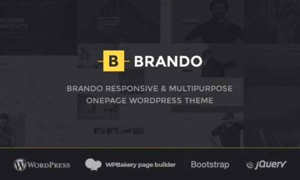 Brando Responsive and Multipurpose OnePage WordPress theme