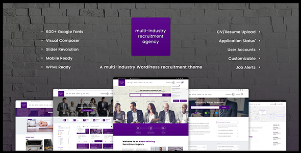 Recruitment Agency WordPress theme
