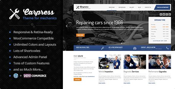 CarPress WordPress theme