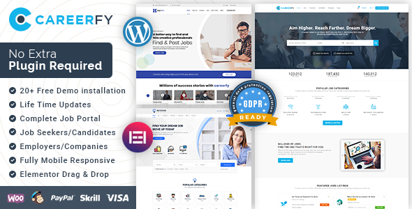 Careerfy WordPress theme