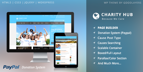 Charity Hub WordPress theme