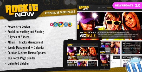 Rockit Now WordPress theme