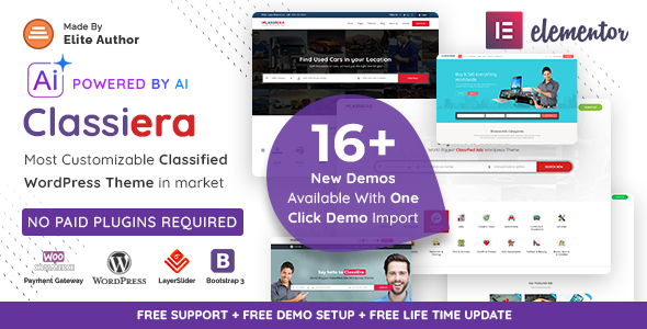 Classiera – Classified Ads WordPress theme