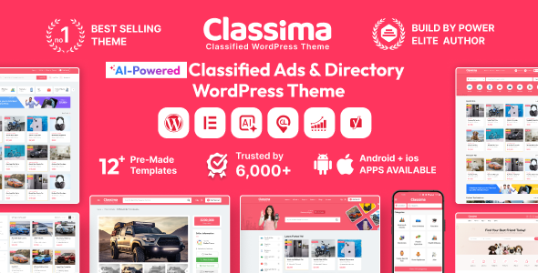 Classima – Classified Ads WordPress Theme WordPress theme