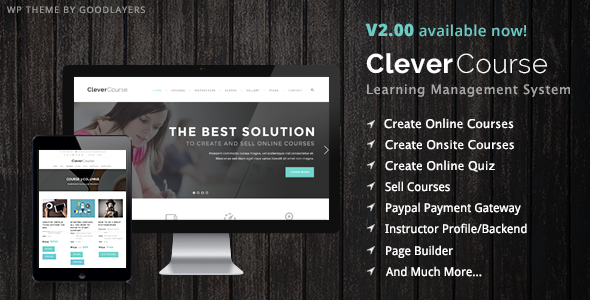 Clever Course WordPress theme