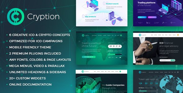Cryption WordPress theme