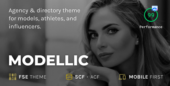 Modellic WordPress theme