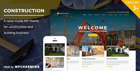 Construction WordPress Theme WordPress theme