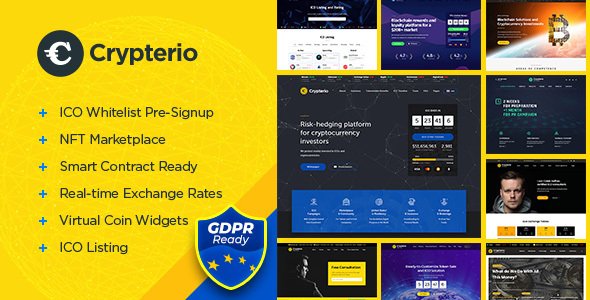 Crypterio WordPress theme