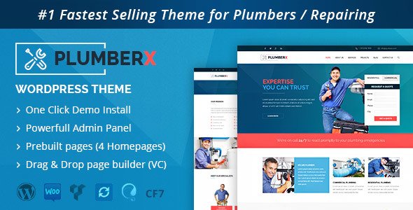 Plumber WordPress theme
