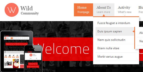 WildCommunity WordPress theme
