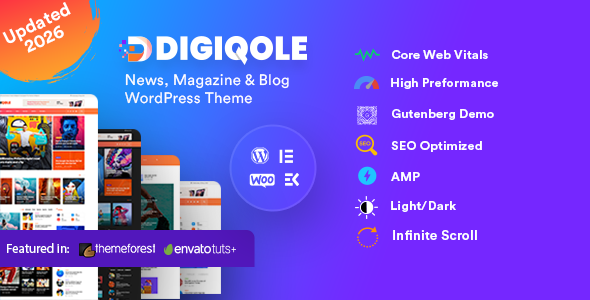 Digiqole WordPress theme