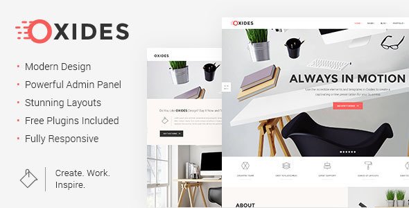 Oxides WordPress theme