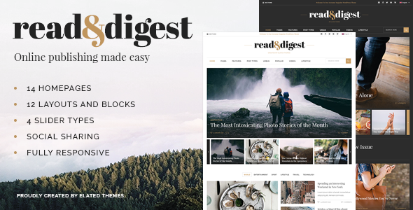 Read and Digest WordPress theme