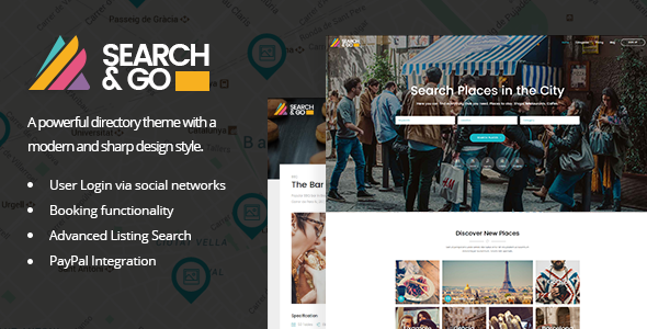 Search & Go WordPress theme