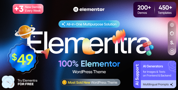 Elementra WordPress theme