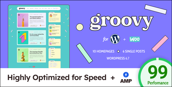 Groovy WordPress theme
