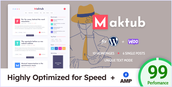 Maktub WordPress theme