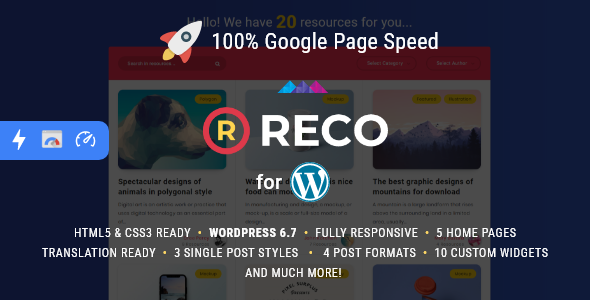 Reco WordPress theme