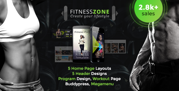 Fitness Zone WordPress theme