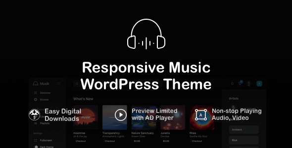 Musik WordPress theme