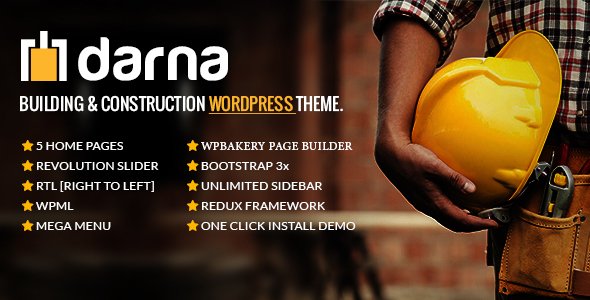 Darna – Building & Construction WordPress Theme WordPress theme