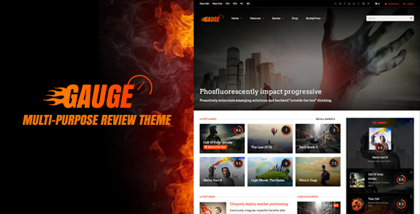 Gauge WordPress theme