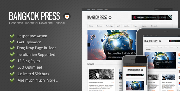 Bangkok Press WordPress theme