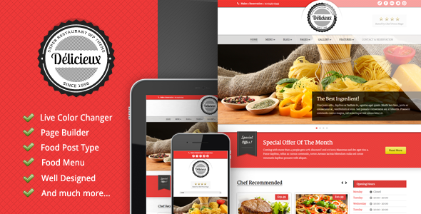 Delicieux WordPress theme