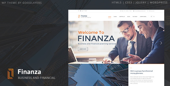 Finanza WordPress theme